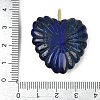 Dyed Natural Lapis Lazuli Carved Pendants G-C276-01G-02-3