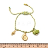 Shell Shape 304 Stainless Steel Charm Bracelets BJEW-K237-19G-5