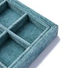 Removable Velvet Jewelry Organizer Display Trays for Earrings Necklaces Rings CON-R030-04C-2