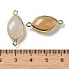 Natural Grey Agate Faceted Connector Charms G-K347-03G-16-3