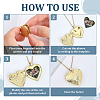 12Pcs 6 Styles Brass Locket Pendants KK-ME0004-25-3