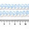 Baking Painted Transparent Glass Beads Strands DGLA-A034-J8MM-D01-4