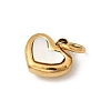 304 Stainless Steel Shell Charms STAS-B094-10G-2