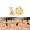Brass Micro Pave Clear Cubic Zirconia Spacer Beads KK-Z156-08G-02-2