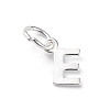 925 Sterling Silver Letter Charms STER-C012-01S-E-1