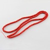 Painted Glass Bead Strands X-DGLA-S071-8mm-49-2