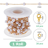 DIY Brass ABS Imitation Pearl Bead Handmade Chains Necklaces Making Kits DIY-HS0001-65B-2