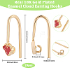 20Pcs Brass Earring Hooks KK-BBC0018-68-2