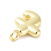 Rack Plating Brass Balloon Letter Pendants LS-KK-C050-01G-T-2