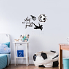 Translucent PVC Self Adhesive Wall Stickers STIC-WH0015-094-3