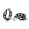 304 Stainless Steel Curb Chain Chunky Hoop Earrings for Women EJEW-P197-05EB-2