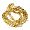 Natural Topaz Jade Chip Beads Strands G-M205-16A-5