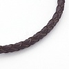 Braided Leather Cord Bracelet Making MAK-L018-05E-2