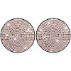 PVC Rhinestone Anti-slip Coaster PW-WGFA6AD-13-1