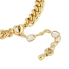 Rack Plating Brass Bracelets with Cubic Zirconia for Women BJEW-D047-01G-01-3