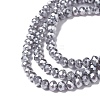 Opaque Glass Beads Strands GLAA-H022-01B-10-2