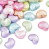 Textured Opaque ABS Imitation Pearl Beads MACR-K361-14-1