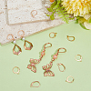 60Pcs 3 Styles 304 Stainless Steel Leverback Earring Findings STAS-BBC0008-30A-4
