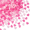 240Pcs 2 Colors Frosted Transparent Acrylic Beads MACR-PA0001-53-1