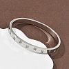 304 Stainless Steel Cubic Zirconia Himged Bangles for Women BJEW-F506-01P-4