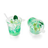 Transparent Resin Big Pendants RESI-TAC0019-04A-2