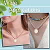 2Pcs 2 Colors Rack Plating Brass Micro Pave Cubic Zirconia & Shell Pendants KK-CJ0003-03-7