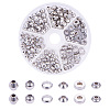 180Pcs 6 Styles 304 Stainless Steel Beads STAS-PH0018-23P-1