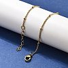Ion Plating(IP) 304 Stainless Steel Curb Chain Anklets LS-AJEW-P069-05G-2