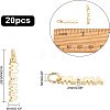 20Pcs Brass Pendants KK-FH0004-34-2