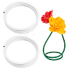 2 Rolls Plastic Aluminum Curved Shaped Tube FIND-PH0029-23C-1
