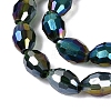 Electroplate Transparent Glass Beads Strands GL-N002-01A-A18-3