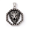 Tibetan Style 304 Stainless Steel Pendants STAS-P305-40AS-1