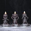 Ceramic Skull Backflow Incense Burner Smoke Waterfall Incense Holder JX839A-6