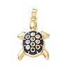 Brass Micro Pave Colorful Cubic Zirconia Pendants KK-C264-11A-G-1