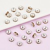Brass Grade A Rhinestone Spacer Beads RB-A014-Z6mm-14S-2