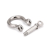 Alloy D-Ring Anchor Shackle Clasps PALLOY-L169-08-2