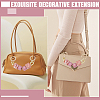 2Pcs Square Resin Beaded Bag Extension Chains PURS-GF0001-07C-4