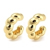 Ring Shape Brass Cuff Earrings EJEW-Q785-18G-1