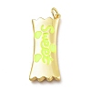 Real 18K Gold Plated Brass Enamel Pendants LS-KK-A150-06G-C-RS-1