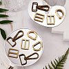 15Pcs 3 Style Iron D Rings FIND-SZ0002-17-4