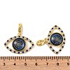 Rack Plating Brass Micro Pave Cubic Zirconia Pendant KK-H486-20G-01-3