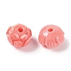 Synthetic Shell Dyed Carved Beads SHEL-H005-18-2