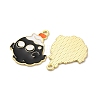 Halloween Alloy Enamel Pendants STAS-I354-01G-C01-2