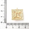 Brass Micro Pave Cubic Zirconia Enamel Pendants KK-L250-08G-04-3