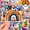 50Pcs Halloween Paper Self-Adhesive Picture Stickers STIC-C010-27-1