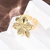 Brass Cuff Open Rings RJEW-Z129-02G-04-3