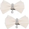 2Pcs Detachable Polyester Bowknot Shoe Decoration AJEW-FG0002-01A-1