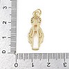 Brass Micro Pave Cubic Zirconia Pendants KK-D409-43G-B-3
