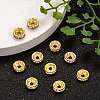 Iron Rhinestone Spacer Beads X-RB-A010-8MM-G-6