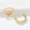 Brass Hoop Earrings EJEW-F359-10G-02-5